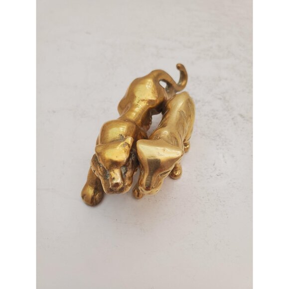 Vintage Brass Tiger Statue Vintage brass lover -Vintage style brass leop… - Picture 9 of 10